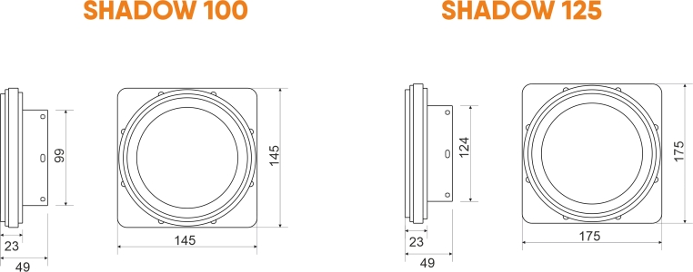 Теневой вентилятор - диффузор Technova SHADOW 125 с обратным клапаном, под натяжной потолок